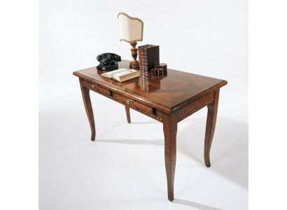 Bureau tafel Italiaans interieur meubels massief hout kantoor secretaresse nieuw