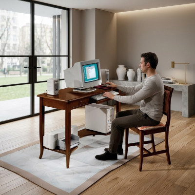Schrijftafel meubels inrichting secretaire laptoptafel met laden meubels kantoor