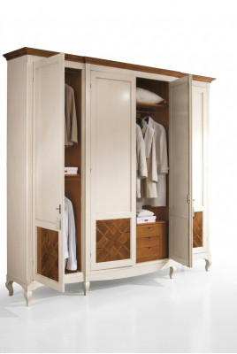 Kast van massief hout Kledingkast Massieve slaapkamer meubels Italiaanse houten kast.