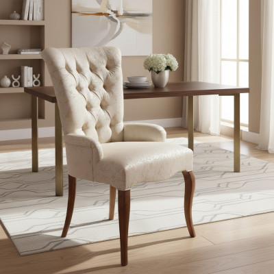 Eetkamer fauteuil Beklede stoel Luxe fauteuil Stoel Stoelen Kantoor meubilair.