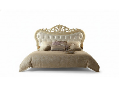 Tweepersoonsbed Bed Luxe Bedden Houten Bedframes Bedframe Beige Ontwerp Modern