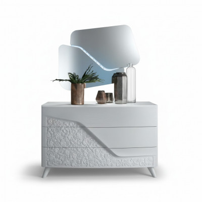 Laden met spiegel houten ladekast meubels kast slaapkamer wit dressoir nieuw