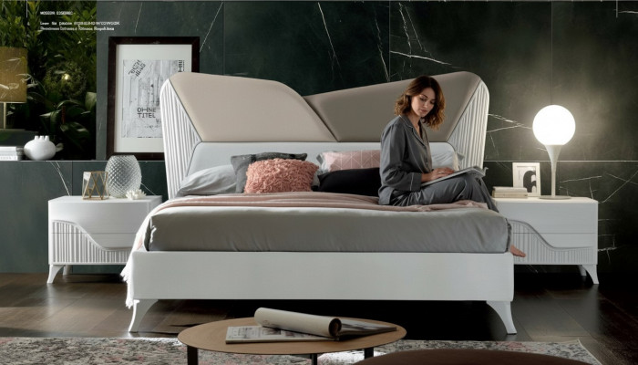 Bed bedlade tweepersoonsbed bedframe bed dubbel bedframe hout hotel nieuw