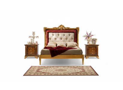 Tweepersoonsbed Luxe bedden Houten bedframes Bedframe Bruin Design Klassiek