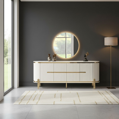 Luxe dressoir ladekasten hout design slaapkamer commode stijl modern
