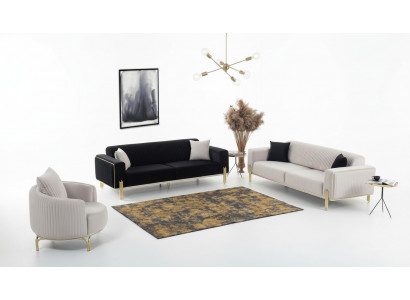 Luxe bankstel bankstel bankstel bankstel banken 3+3+1 gestoffeerde bankstellen fluweel