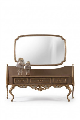 Luxe consoletafels met spiegel, luxueus dressoir, commode, dressoir tafel
