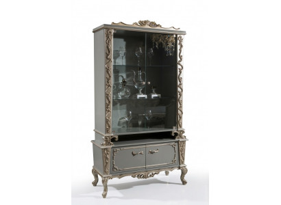 Vitrine glas houten kast vitrine woonkamer meubels dressoir kasten