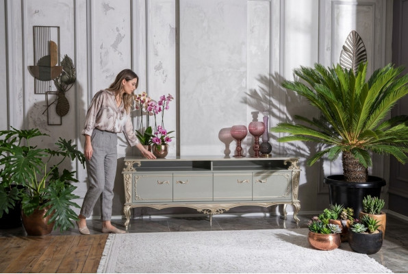 Sideboard Luxus Regal Hout Dressoir Kasten Woonkamer Tv-meubel Design