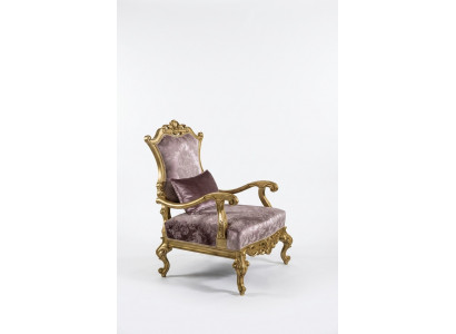 Fauteuil Eenzitter Luxe 1-zitter Beklede Stoel Barok Textiel Stof Art Deco