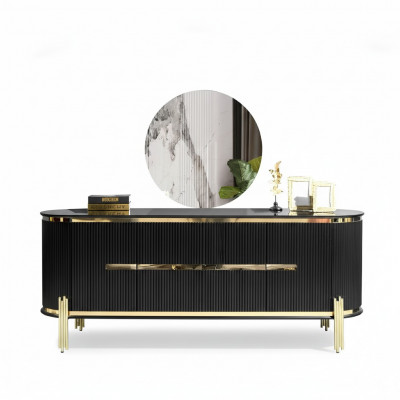 Sideboard Luxe Kast Plank Hout Dressoir Kasten Woonkamer Modern Designer