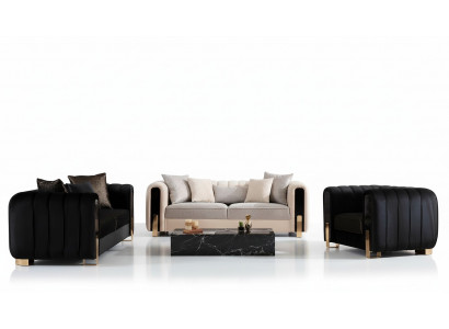 Luxe bankstel set bankstel 3+3+1 zitsbank banken fauteuil stof 3-delige sets.
