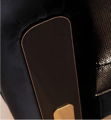 Medusa driezitsbank 3-zitsbank Bankstellen Banken Luxe bekleding Bank Zwart Stof