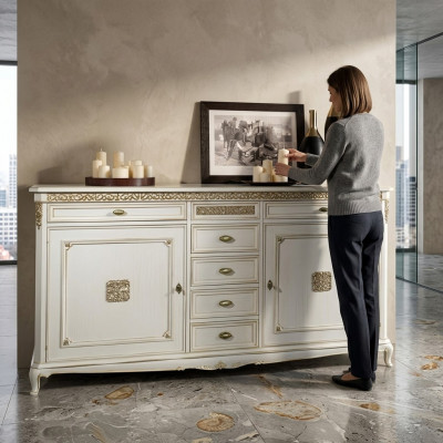 Antiek barokstijl dressoir dressoir woonkamer slaapkamer plank sideboard nieuw