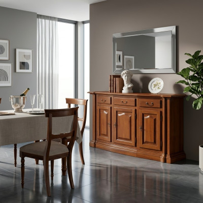 Kommode Dressoir Sideboard Bruin Hout Massief Kast Meubels Commodes Sideboards