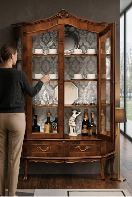 Dressoir Plank Kast Glazen Kasten Vitrines Italiaanse Meubels Glazen Kast Nieuw