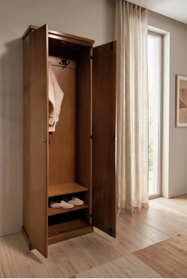 Garderobe Kledingkast Kast Natuurhout Massief hout Kasten Gang Massief Hout