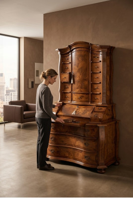 Dressoir Secretaire Tafel Buffet Buffetkast Keukenkast Kast Massief hout