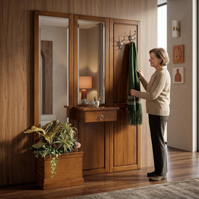 Kast Kapstok Plank Kast Kleding Meubels Kasten Kapstokken Dressoir Hout