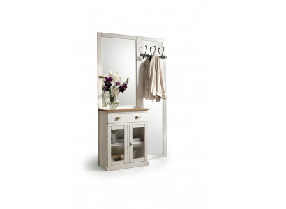 Kledingrekken met planken Kledingrekken met spiegels Plank met lades wit
