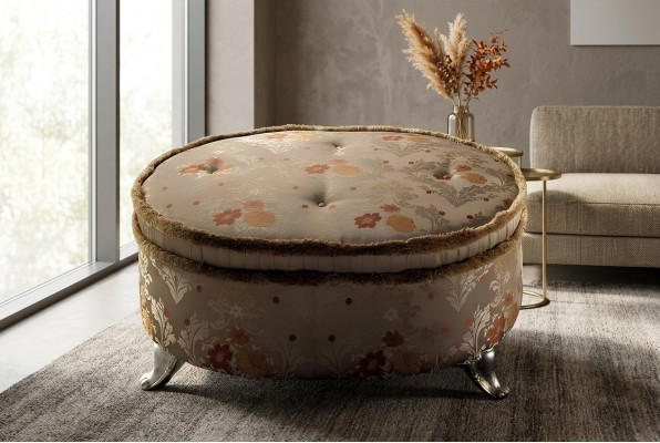 Ovaal Tafel Chesterfield Gestoffeerde Kruk Voetenbank Ottomaanse Bank Bijzettafel Rond