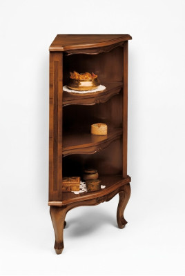 Eckschrank Regal Ecke Bücherregal Wand Ecke Regal Holz Schränke Design Barock  Hoekkastplank Hoek Boekenplank Muur Hoekplank Houten Kasten Ontwerp Barok