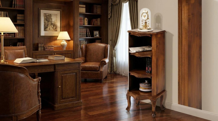 Boekenplank houten kasten ontwerp barok stijl vitrine bar kast massief
