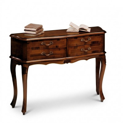 Ladenkast Console Barok Rococo Tafel Laden Hout Ontwerp Bijzettafel Kast
