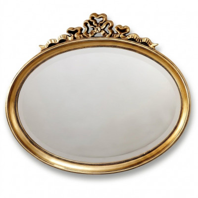 Spiegel Klassischer Holz Ovaler Wandspiegel Spiegel Design Gold Wohnzimmer Neu Spiegel Klassieke houten ovale wandspiegel Spiegelontwerp Goud woonkamer Nieuw