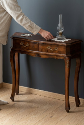Console consoles make-up console dressing table console table designer wood table Italy