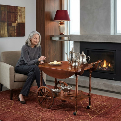 Dienblad tafel Bijzettafel Luxe klasse Echt hout Antieke stijl Barok Rococo
