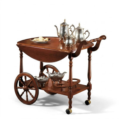 Dienblad tafel Bijzettafel Luxe klasse Echt hout Antieke stijl Barok Rococo