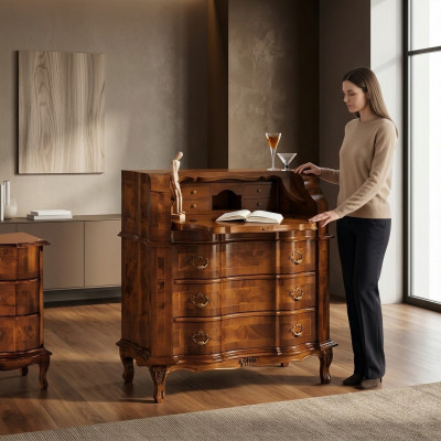 Ladenkast Hout Italiaanse luxe stijl meubels Ladenkasten Barok Antieke stijl Nieuw