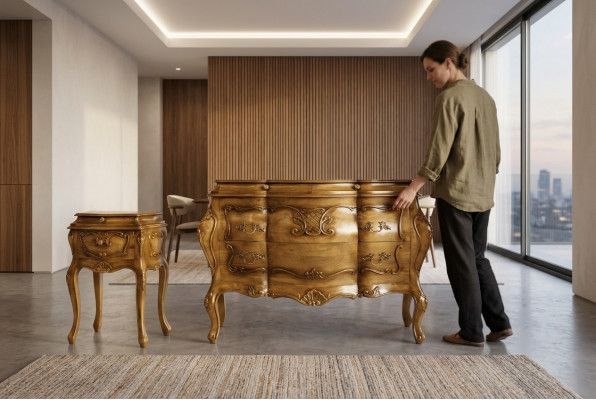 Barok rococo nachtkastjes nachtkast console bijzettafel nieuw nachtconsoles