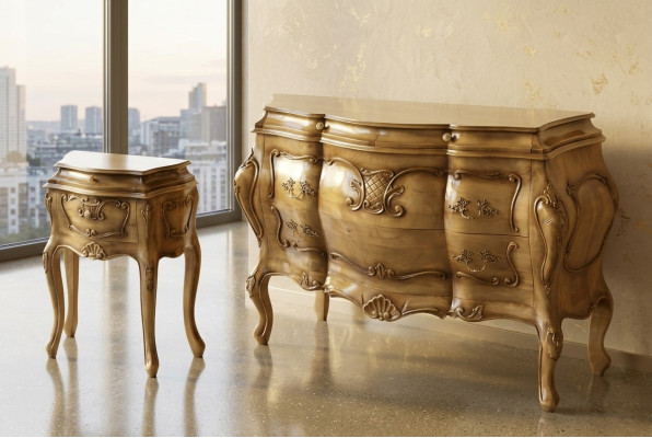 Laden van hout Italiaanse stijl meubels Luxe dressoirs barok dressoir Italië nieuw