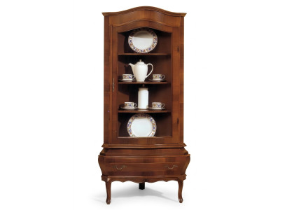Eckvitrine Kast Klassieke vitrinekasten Woonkamer Woonkamer Kasten Dressoir