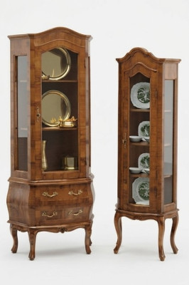 Luxe vitrinekast Klassieke vitrines Woonkamer kasten Dressoir Hout Nieuw.