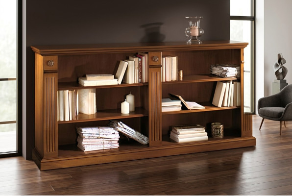 Boekenkast vitrine Vitrinekast Klassieke kast Kast Kasten Hout XXL
