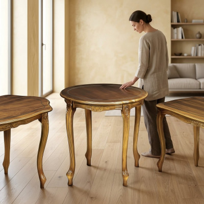Ronde salontafel Ronde bijzettafel Koffietafel Tafel Woonkamer Tafels Meubels