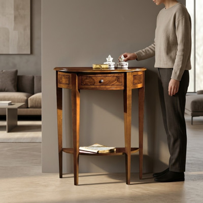 Console tafel ontwerp meubels stijl barok hout Italiaanse tafel tafels salontafel