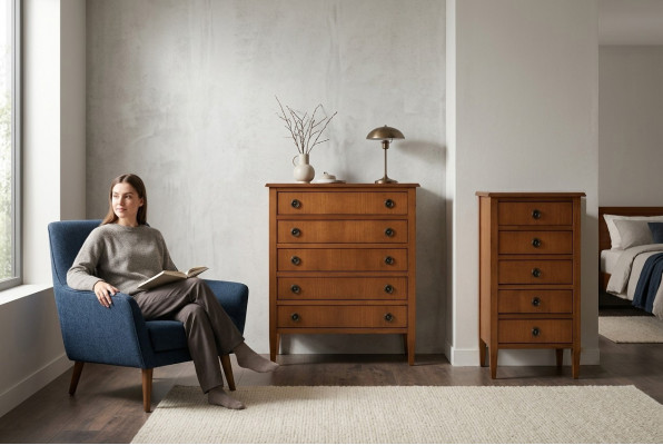 Massieve Italiaanse meubelset - hoge kast, dressoir, sideboard voor stijlvolle inrichting.