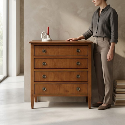 Sideboard Ladenkasten Dressoirs Ladenkasten 4 laden Hoge kast Ladenkast Kast Hout Nieuw