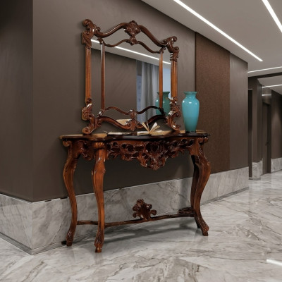 Ontwerper houten console tafel luxe console tafels Italiaanse meubels