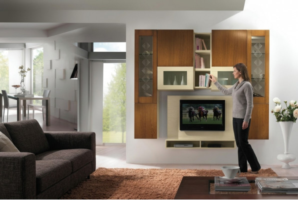 Woonkamer rtv muurkast plank tv houten kasten vitrinekast wandrekken Italië Nieuw Woonkamer tv-wandkast plank tv-houten kasten vitrinekast wandrekken Italië Nieuw