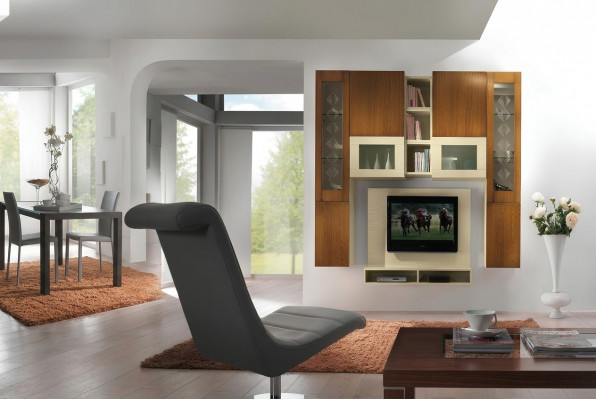 Woonkamer rtv muurkast plank tv houten kasten vitrinekast wandrekken Italië Nieuw Woonkamer tv-wandkast plank tv-houten kasten vitrinekast wandrekken Italië Nieuw