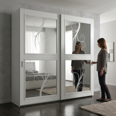 Kledingkast Schuifdeur Kastenwand Kasten Kast Hout Italiaanse meubels