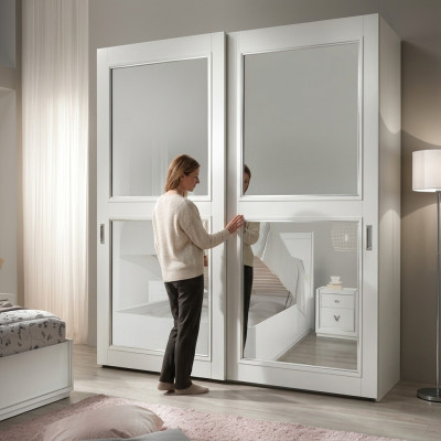 Kast Kledingkast met schuifdeuren Wandmeubel Kast Houten kasten Nieuw