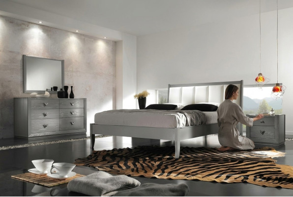 Slaapkamer Bed Nachtkastje Commode Spiegel Garnituur Groep Dubbel Nieuw Set 5-delig