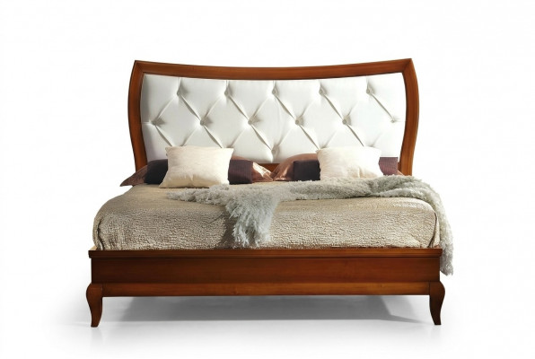 Luxe slaapkamerbed dubbel bed hout gestoffeerde bedden dubbel bedframe modern.