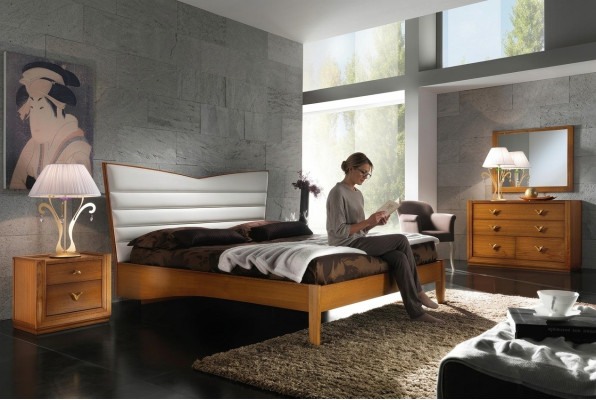 Luxe slaapkamerbed tweepersoonsbed hout gestoffeerde bedden tweepersoons bedframe modern